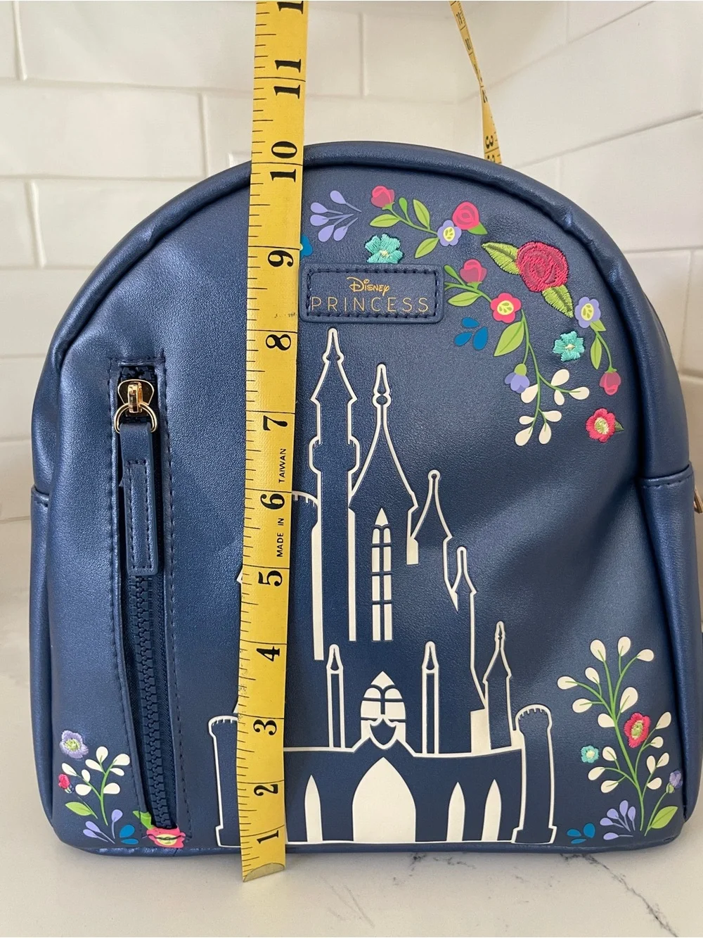 Disney Princess Navy Floral Castle Mini Backpack